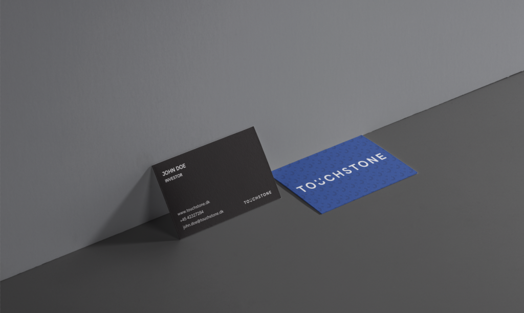 Business card touchstone x studio blue